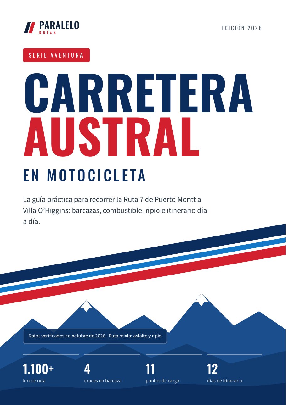 Portada de la guía Carretera Austral en motocicleta